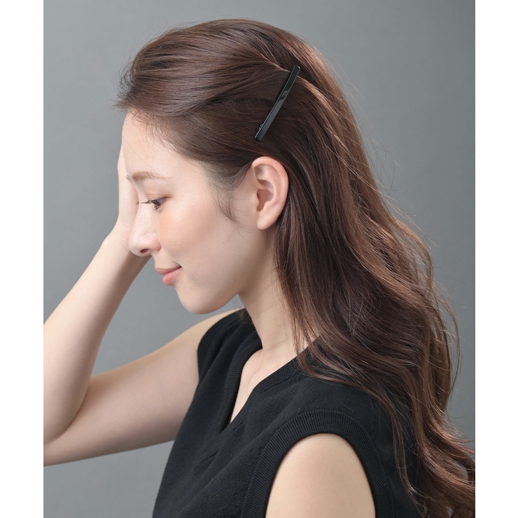 べっ甲風ラインミニバレッタ/ヘアクリップ/ヘアアクセサリー H-784 | VINGTAINE | 詳細画像7 