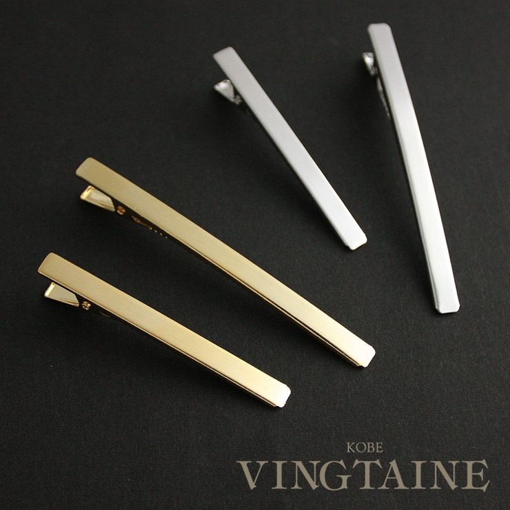 メタルラインヘアクリップ（2本セット） くちばしクリップ ダッカールクリップ | VINGTAINE | 詳細画像1 