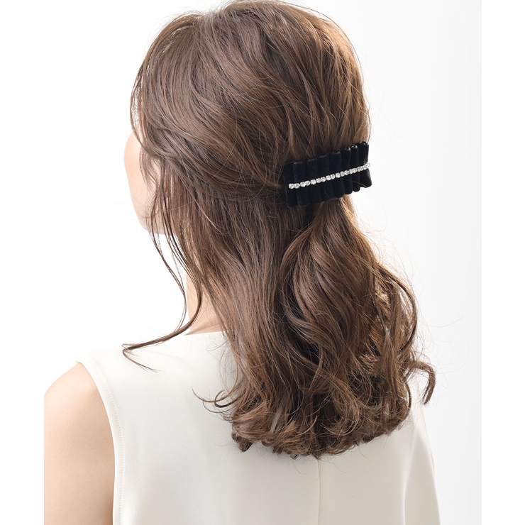 ベルベット×ストーンバレッタ ヘアクリップ ラインストーン | VINGTAINE | 詳細画像4 