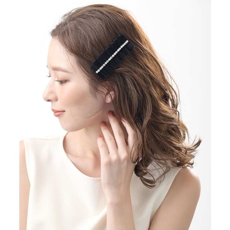 ベルベット×ストーンバレッタ ヘアクリップ ラインストーン | VINGTAINE | 詳細画像5 