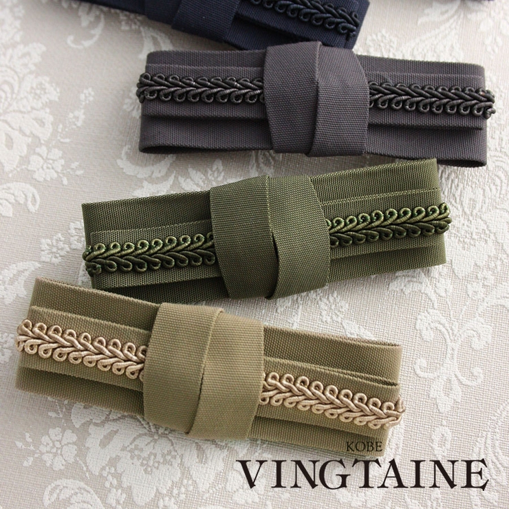 ベーシックリボンバレッタ クラシカル スクエアリボン | VINGTAINE | 詳細画像1 