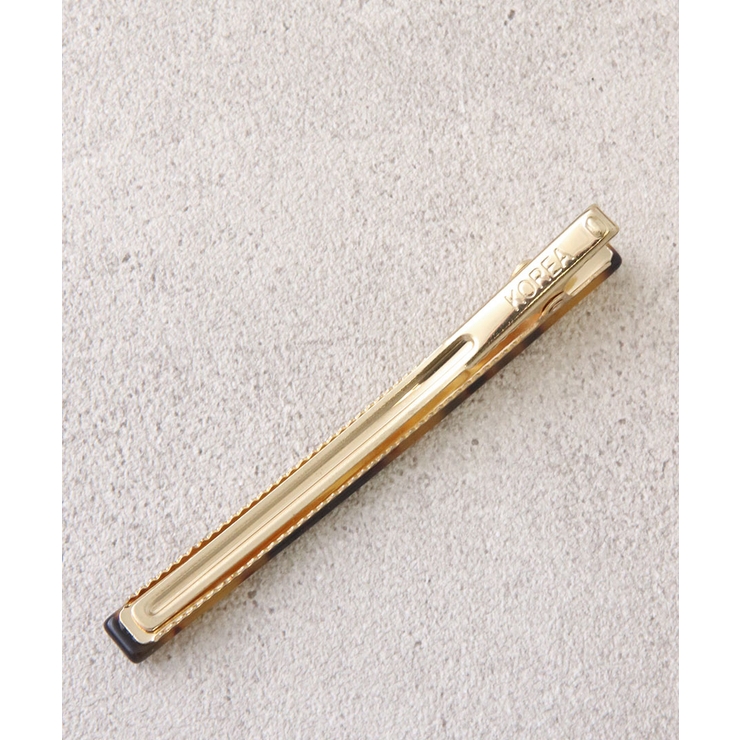 べっ甲風シンプルヘアクリップ くちばしクリップ ダッカールクリップ