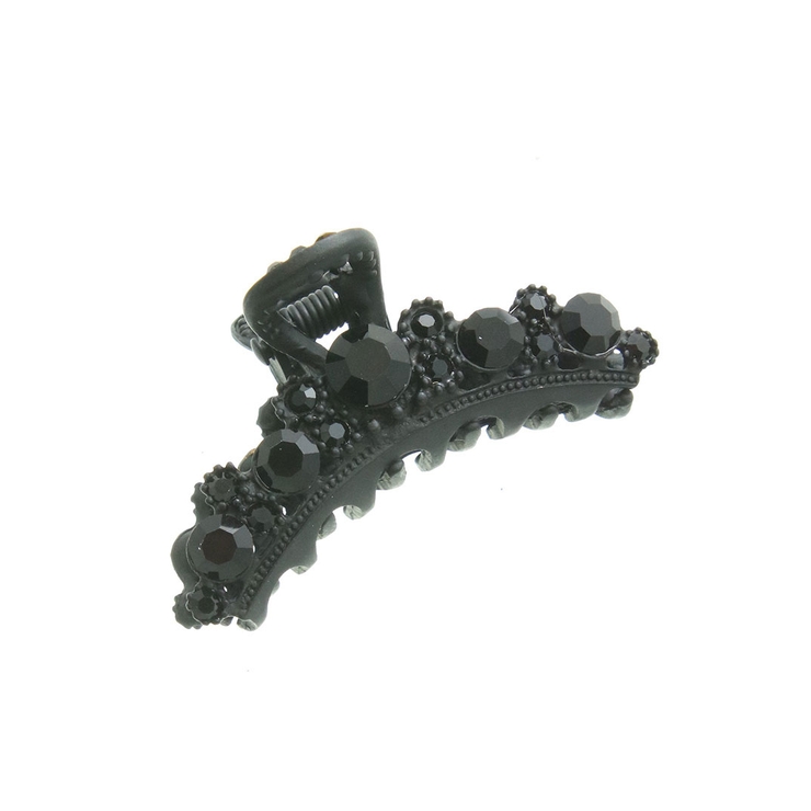 ブラック | バンスクリップ ゴールド ラインストーン | VINGTAINE