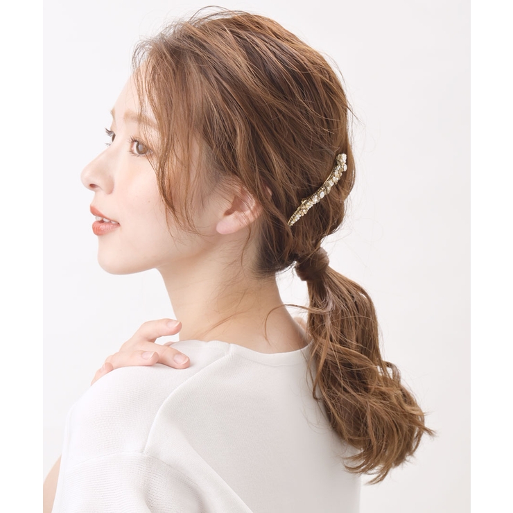 アンティーク調フラワーバレッタ/ヘアクリップ/ヘアアクセサリー H-861