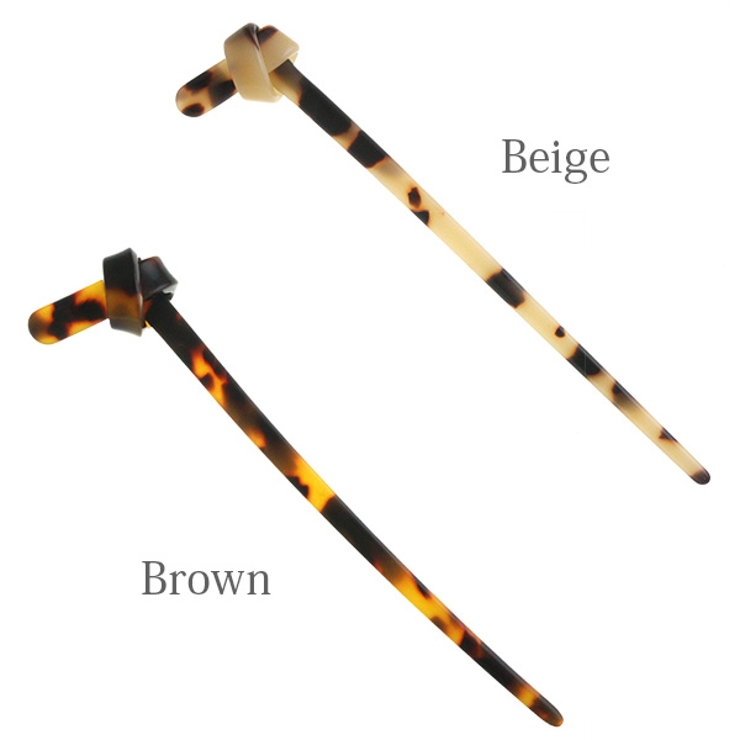 べっ甲風スティックかんざし（2） 結び ヘアスティック | VINGTAINE | 詳細画像2 