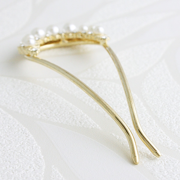 パールラインコーム/かんざし/U字 ヘアアクセサリー H-896 | VINGTAINE | 詳細画像9 