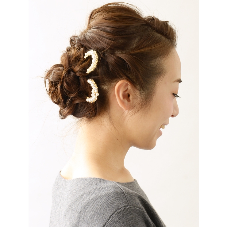 パールフラワーコーム/かんざし/U字 ヘアアクセサリー H-897 | VINGTAINE | 詳細画像7 