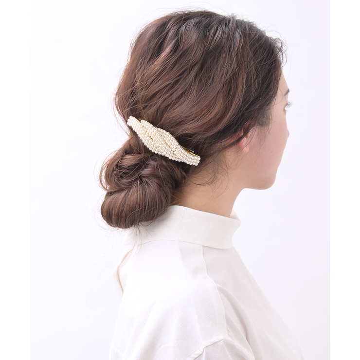 ツイストパールバレッタ ヘアアクセサリー ヘアクリップ | VINGTAINE | 詳細画像5 