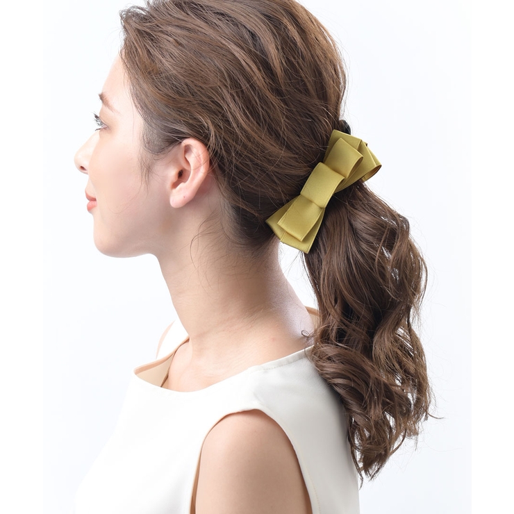 リボンバナナクリップ（M）/シンプル/ヘッドアクセ/ヘアアクセサリー H-90 | VINGTAINE | 詳細画像6 