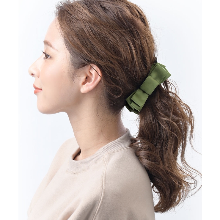 リボンバナナクリップ（M）/シンプル/ヘッドアクセ/ヘアアクセサリー H-90 | VINGTAINE | 詳細画像8 