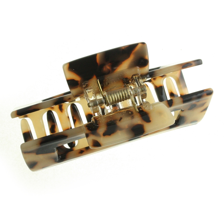 べっ甲風スクエア型バンスクリップ シンプル ヘアクリップ | VINGTAINE | 詳細画像4 