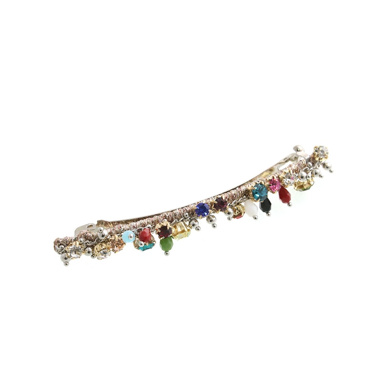 カラフルビジューバレッタ 細め シンプル | VINGTAINE | 詳細画像3 