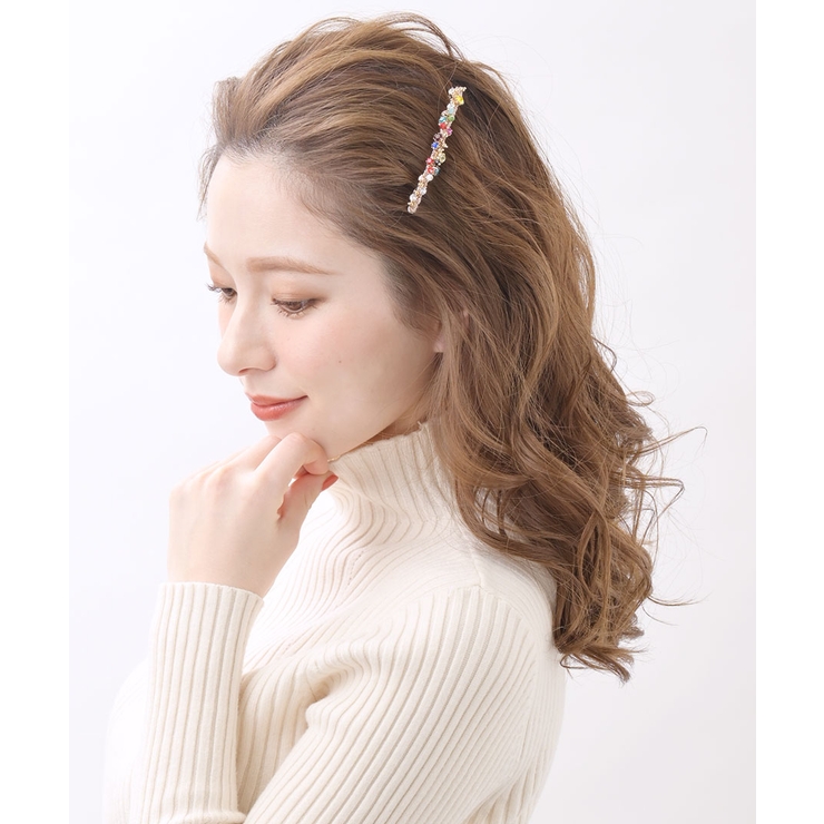 カラフルビジューバレッタ 細め シンプル | VINGTAINE | 詳細画像4 