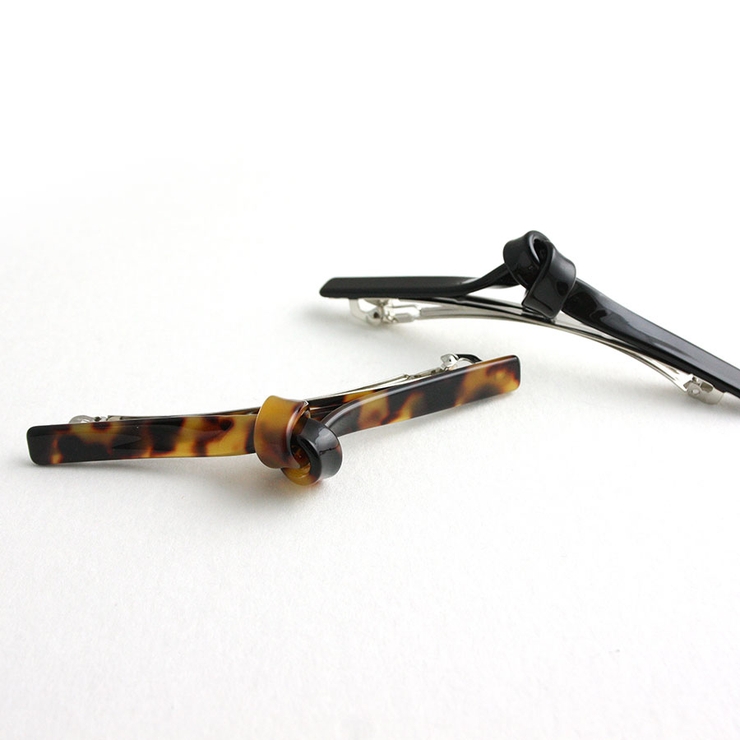 べっ甲風リボンシルエットバレッタ 結び マーブル | VINGTAINE | 詳細画像3 