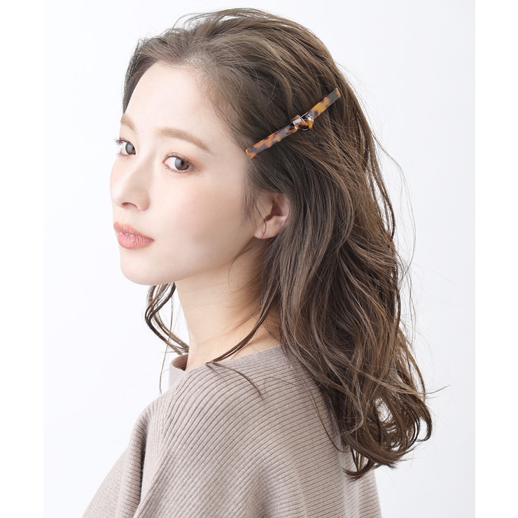 べっ甲風リボンシルエットバレッタ 結び マーブル | VINGTAINE | 詳細画像6 