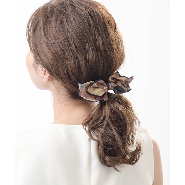 ビッグチェック柄リボンバレッタ フェミニン キュート | VINGTAINE | 詳細画像3 