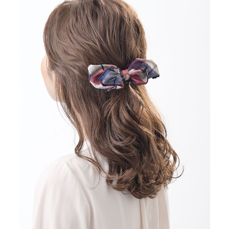 ビッグチェック柄リボンバレッタ フェミニン キュート | VINGTAINE | 詳細画像4 