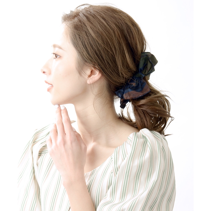 ビッグチェック柄リボンバナナクリップ フェミニン キュート | VINGTAINE | 詳細画像5 