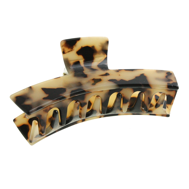 べっ甲風カーブスクエアバンスクリップ シンプル デイリー | VINGTAINE | 詳細画像2 