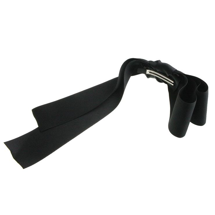 アシンメトリーロングサテンリボンヘアクリップ シンプル くちばしクリップ | VINGTAINE | 詳細画像3 