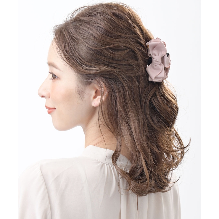 グログランリボンミニバンスクリップ ヘアクリップ 上品 | VINGTAINE | 詳細画像7 