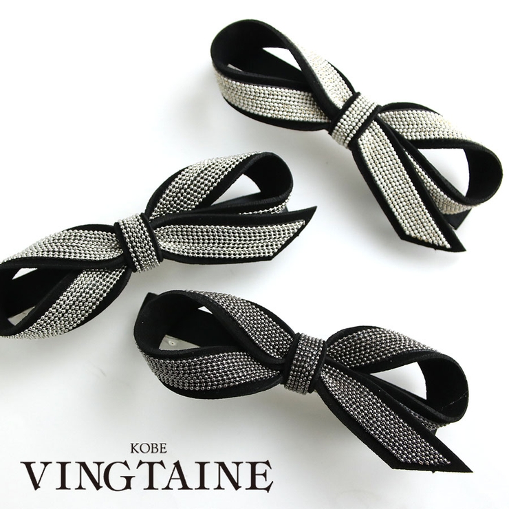 チェーンリボンバレッタ 大人っぽい レディース | VINGTAINE | 詳細画像1 