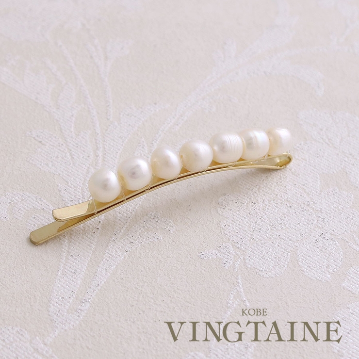 淡水パールヘアピン(S) シンプル ヘアアクセサリー | VINGTAINE | 詳細画像1 