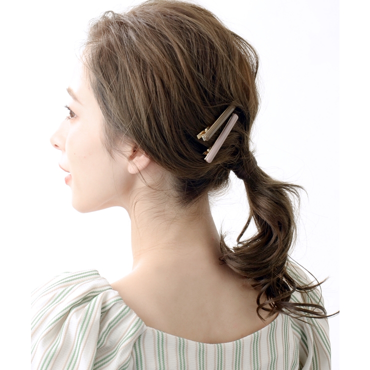 カラーヘアクリップ 2本セット シンプル | VINGTAINE | 詳細画像7 