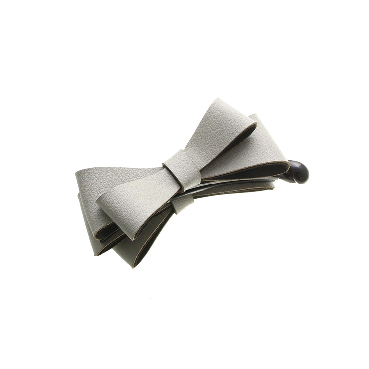 フェイクレザーダブルリボンバナナクリップ ヘアアクセサリー ベーシック | VINGTAINE | 詳細画像4 