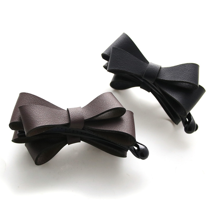 フェイクレザーダブルリボンバナナクリップ ヘアアクセサリー ベーシック | VINGTAINE | 詳細画像15 