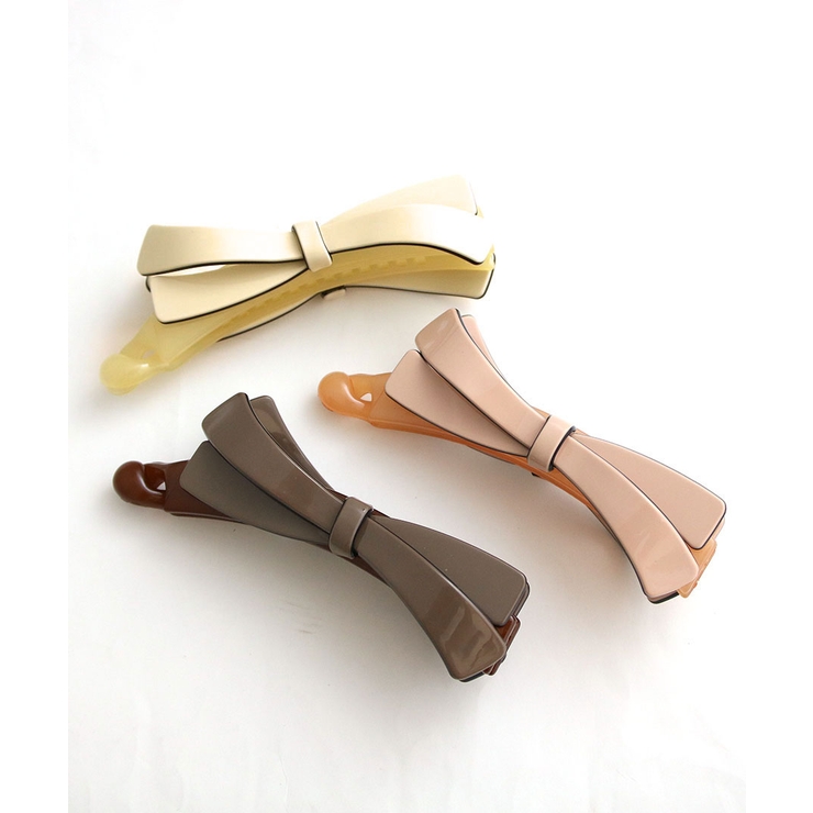 エナメル調リボンバナナクリップ シンプル 上品 | VINGTAINE | 詳細画像20 