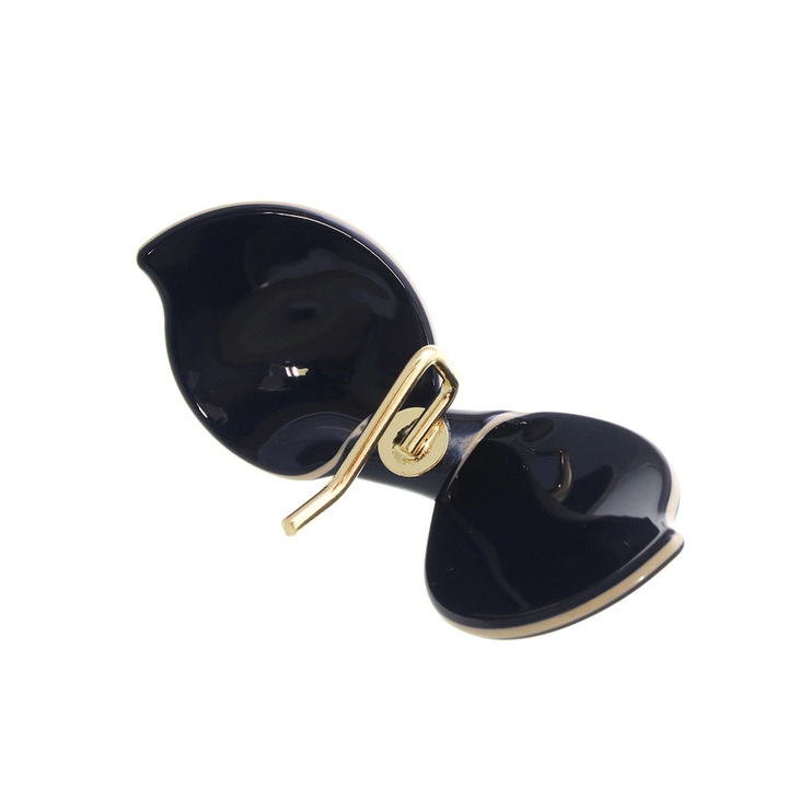 エナメル調ひねりリボンポニーフック ヘアカフ シンプル | VINGTAINE | 詳細画像6 