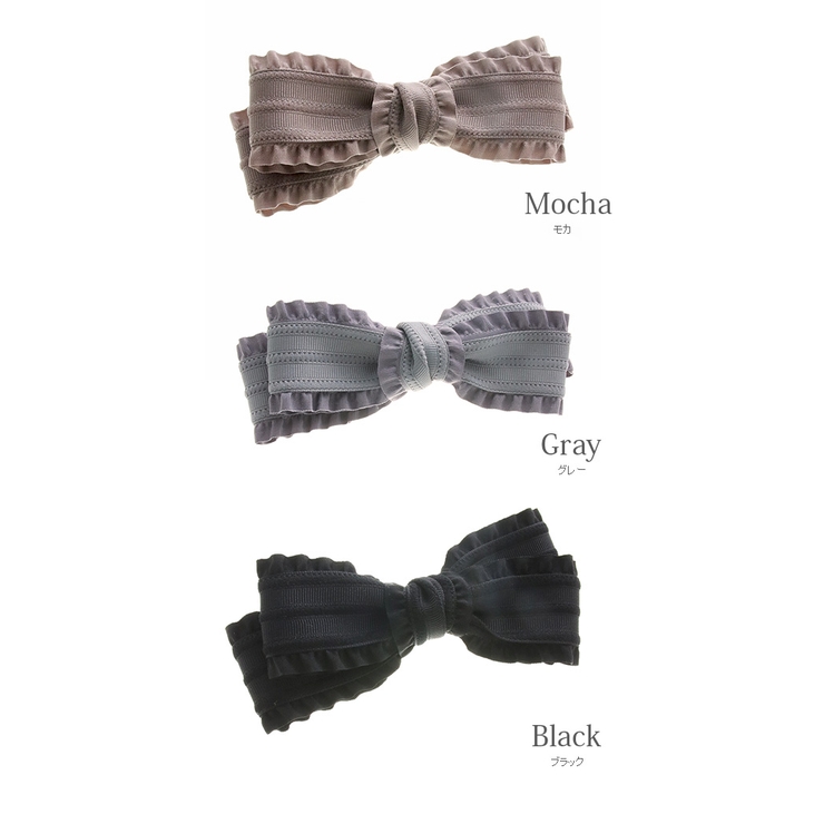 フリルリボンバレッタ かわいい 大人可愛い | VINGTAINE | 詳細画像2 