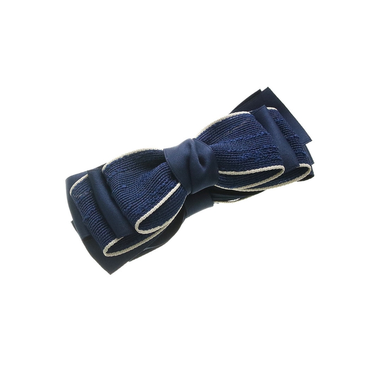 麻風リボンバナナクリップ ヘアクリップ オフィス | VINGTAINE | 詳細画像4 