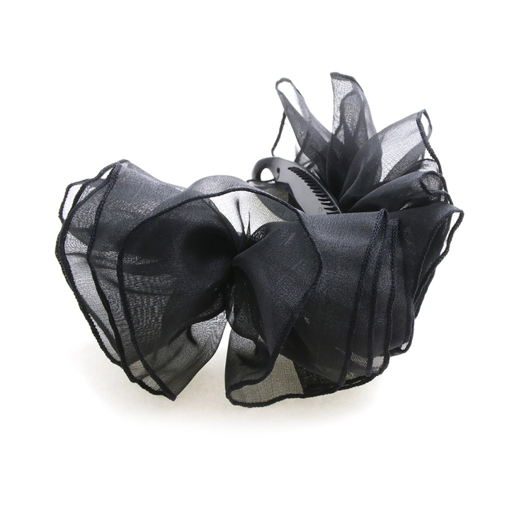 オーガンジーフリルバナナクリップ シアー リボン | VINGTAINE | 詳細画像5 