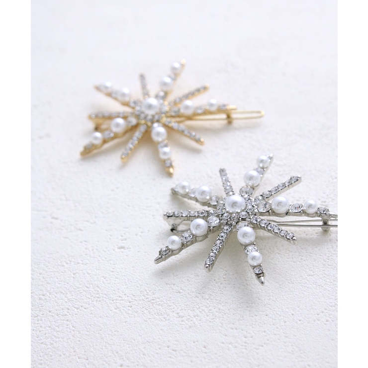 クリスタルモチーフヘアピン シンプル 可愛い | VINGTAINE | 詳細画像7 