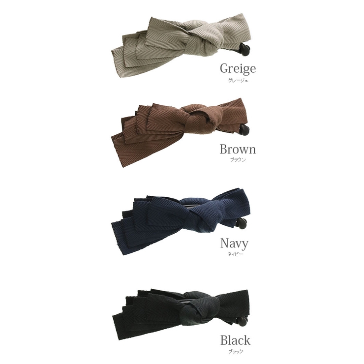 アシンメトリーリボンバナナクリップ エレガント シンプル | VINGTAINE | 詳細画像2 