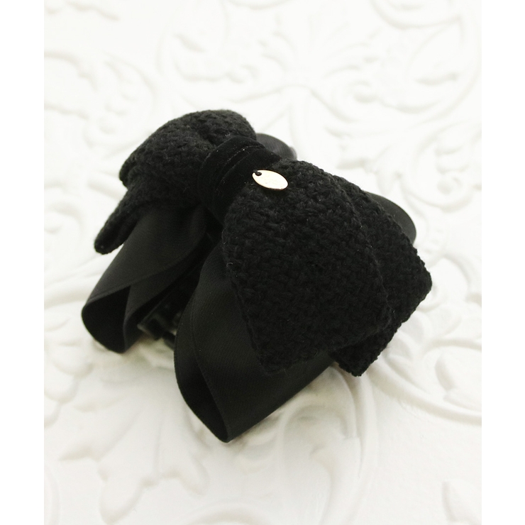 ブラックリボンバンスクリップ ヘアアクセサリー 大人っぽい | VINGTAINE | 詳細画像6 