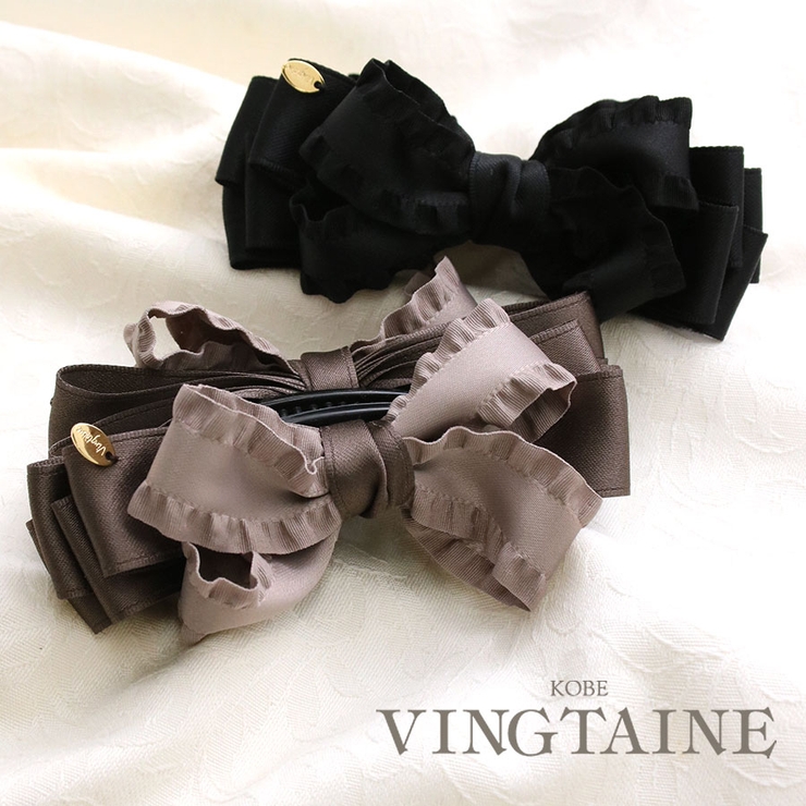 バナナクリップ リボン フリル | VINGTAINE | 詳細画像1 