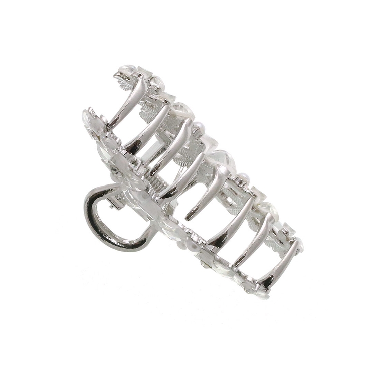 ホワイトフラワーバンスクリップ シンプル ヘアアクセサリー | VINGTAINE | 詳細画像12 