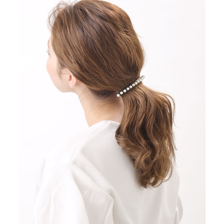 バレッタ パール フェイクレザー | VINGTAINE | 詳細画像8 