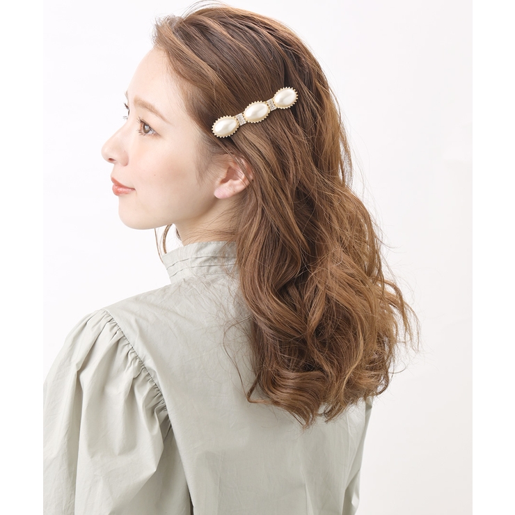 ワンカラー | バレッタ オーバル パール | VINGTAINE