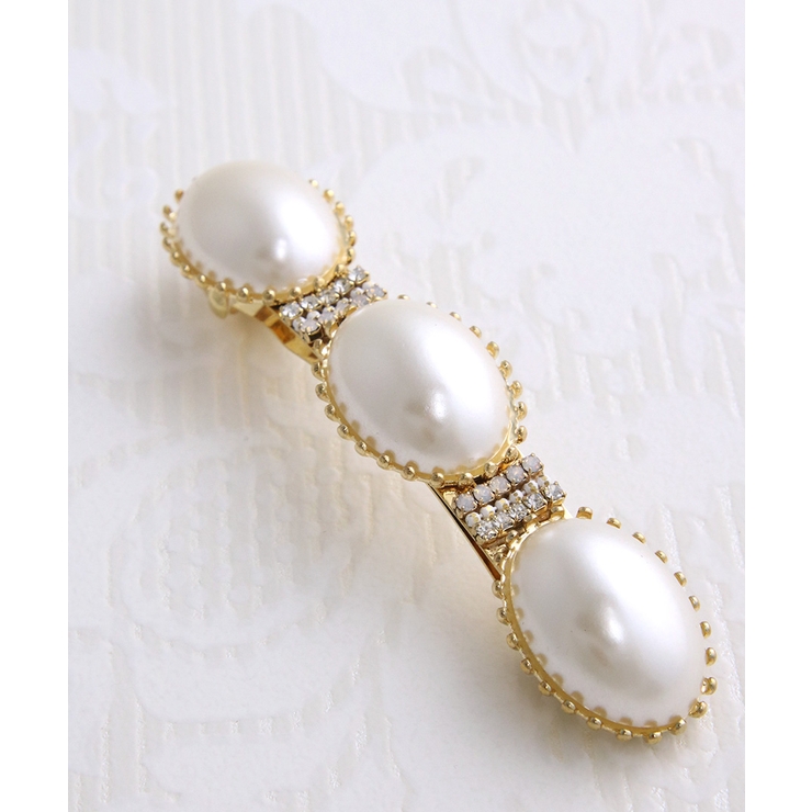 バレッタ オーバル パール | VINGTAINE | 詳細画像4 