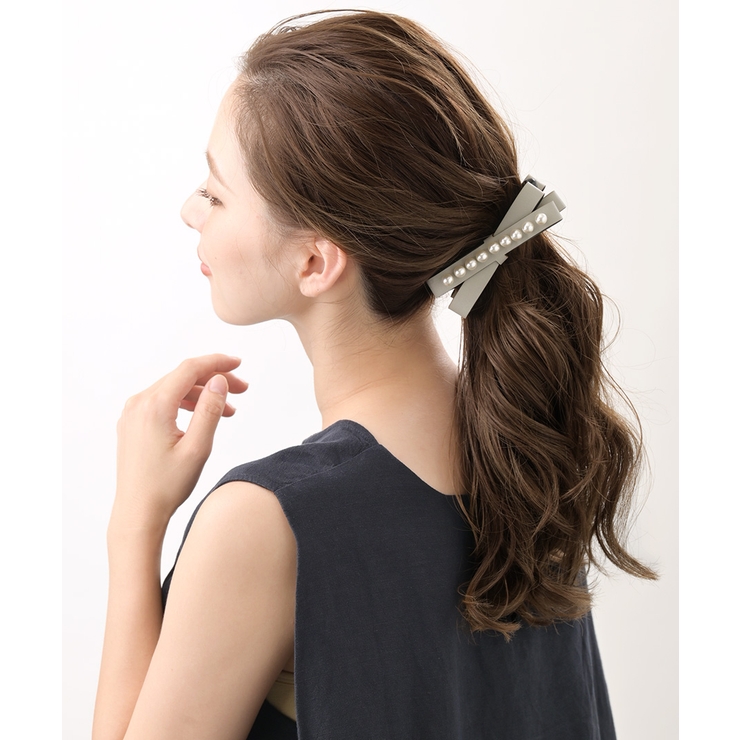 【新品・未使用】BIBI パール バナナクリップ/　パール他 BIBI パールバナナクリップ | 【公式】ヘアーアクセサリーBIBI