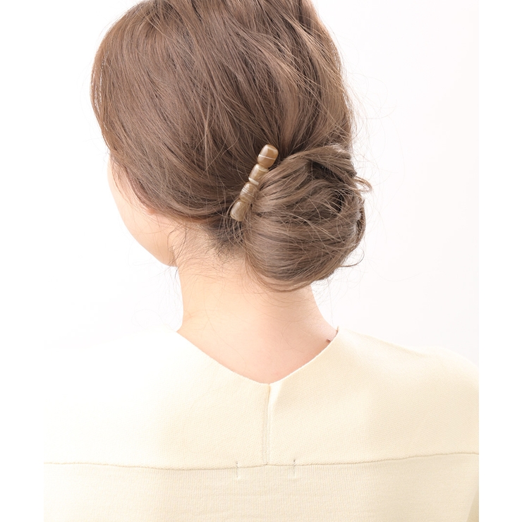 ブラウン | ヘアクリップ マーブル模様 ジューシーカラー | VINGTAINE