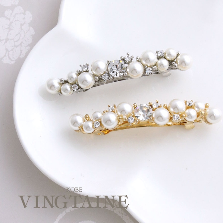 バレッタ パール ビジュー | VINGTAINE | 詳細画像1 