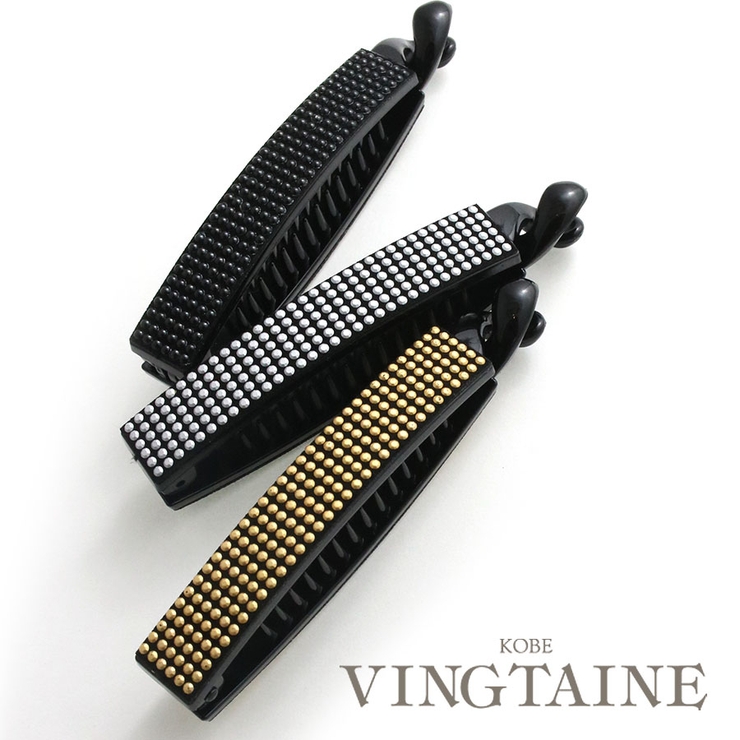 バナナクリップ スタッズ風 ヘアクリップ | VINGTAINE | 詳細画像1 