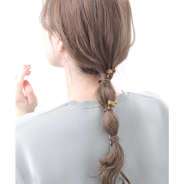 ブラウン | バンスクリップ 2個セット べっ甲風 | VINGTAINE