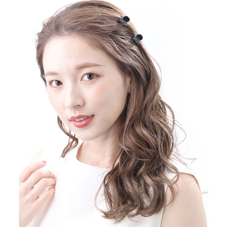 ブラック | バンスクリップ 2個セット べっ甲風 | VINGTAINE