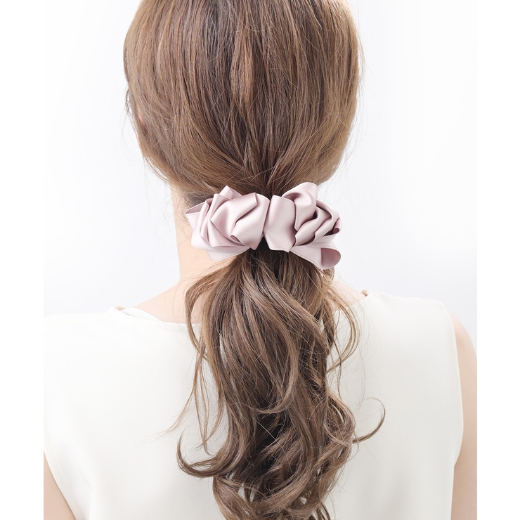 ピンク | バレッタ リボン サテン | VINGTAINE